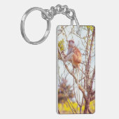 Patas is omhoog een structuur sleutelhanger (Voorkant Links)