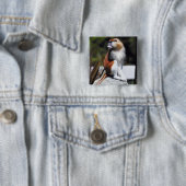 Patas monkey vierkante button 5,1 cm (In situ)