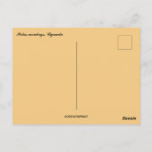 Patas Monkeys in Oeganda Briefkaart (Achterkant)