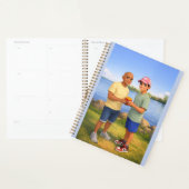 Patat delen bij het meer planner (Display)