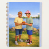 Patat delen bij het meer planner (Voorkant)