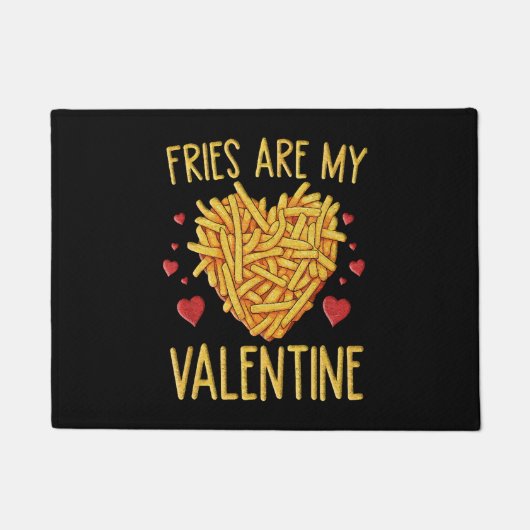 Patat Is Mijn Valentijn Deurmat (Voorkant)