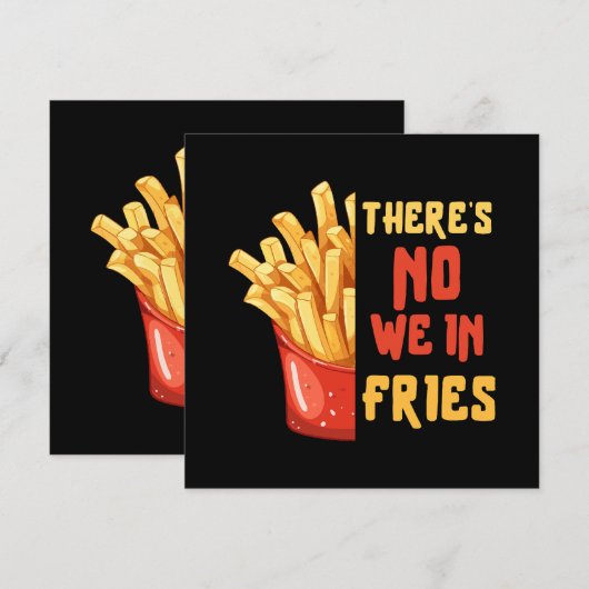 patat kaart (Voorkant / Achterkant)