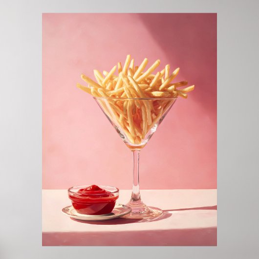 Patat met Ketchup Poster (Voorkant)