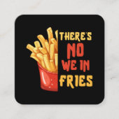 patat vierkante visitekaartje (Voorkant)