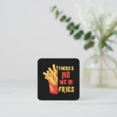 patat vierkante visitekaartje (Staand voorkant)