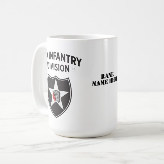 Patch 2e Infanteriedivisie - Koffiemok (Voorkant links)