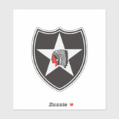 Patch 2nd Infantry Division (Verenigde Staten) Sticker (Vel)