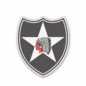 Patch 2nd Infantry Division (Verenigde Staten) Sticker (Voorkant)