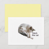 PATCH DE KAT EN HAAR KITTEN RSVP KAARTJE (Voorkant / Achterkant)