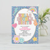 Patch Denim Hello Double Digits 10e verjaardag Kaart (Staand voorkant)