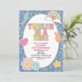 Patch Denim Twelve is a Vibe 12th Birthday Kaart (Staand voorkant)