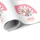 Patch Dog Doll, Schattige Hart Regenboog, Valentij Cadeaupapier (Rol Hoek)