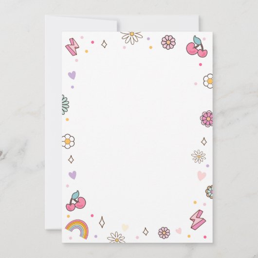 Patch Letters Varsity Mode Preppy Tiener Verjaarda Kaart (Achterkant)