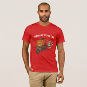 Patch Me als je kunt - Grappige Halloween Vos Pomp T-shirt (Voorkant volledig)