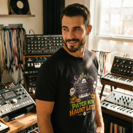 Patch Now, Haunt Later – Halloween Synth Nerd T-shirt