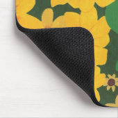 Patch of Yellow Sunflower Schilderen op muismatten (Hoek)