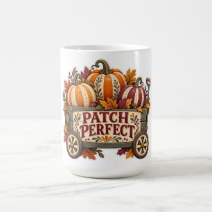 Patch Perfect Herfst Pompoen Kar Koffiemok