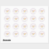 Patch Preppy Brief bedank je favoriet Ronde Sticker (Vel)