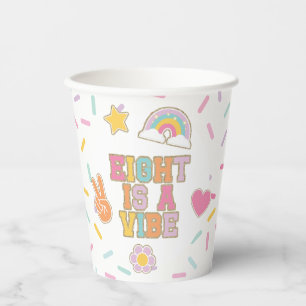 Patch Preppy Eight is a Vibe 8e Verjaardag Papieren Bekers