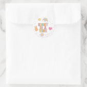 Patch Preppy Eight is a Vibe 8e Verjaardag Ronde Sticker (Tas)