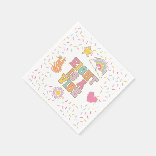 Patch Preppy Eight is een Vibe 8e verjaardag Servet (Hoek)