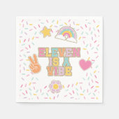 Patch Preppy Eleven is een vibe 11e verjaardag Servet (Voorkant)