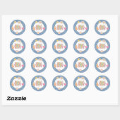 Patch Preppy Hallo Dubbele Cijfers 10e Verjaardag Ronde Sticker (Vel)