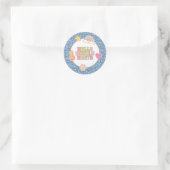 Patch Preppy Hallo Dubbele Cijfers 10e Verjaardag Ronde Sticker (Tas)