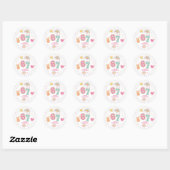 Patch Preppy Ik was ZES nu ben ik ZEVEN 7de verja Ronde Sticker (Vel)