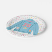 Patch Preppy Jean Jacket 10e verjaardag Papieren Bordje (Gekanteld)