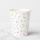 Patch Preppy Letter Verjaardag Papieren Bekers (Achterkant)
