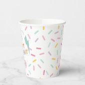 Patch Preppy Letter Verjaardag Papieren Bekers (Links)