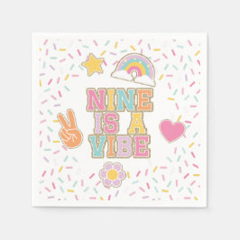 Patch Preppy Nine is a Vibe 9e Verjaardag Servet