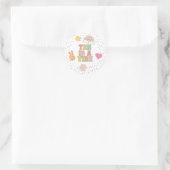 Patch Preppy Ten is a Vibe 10e verjaardag Ronde Sticker (Tas)