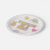 Patch Preppy Twelve is een vibe 12e verjaardag Papieren Bordje (Gekanteld)