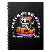 Patch purr-fect - Cat Pumpkin Patch Notitieboek (Voorkant)