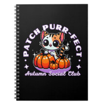 Patch purr-fect - Cat Pumpkin Patch Notitieboek