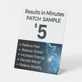 Patch Sample - $5 voetstuk teken Reclamebord Met Voetstuk