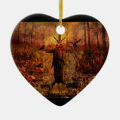 Patch Scarecrow Pumpkin Patch Heart Ornament (Voorkant)