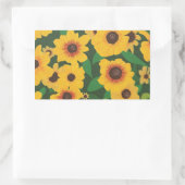 Patch van Gele Zonnebloemen Schilderen op stickers (Tas)