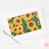 Patch van Gele Zonnebloemen Schilderen op stickers (Envelop)