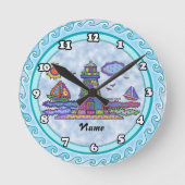 Patch vuurtoren ronde klok (Voorkant)