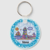 Patch vuurtoren sleutelhanger (Voorkant)