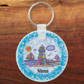 Patch vuurtoren sleutelhanger (Voorkant)