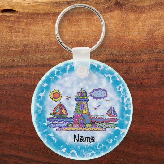 Patch vuurtoren sleutelhanger (Voorkant)