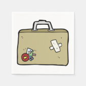 Patched Luggage Paper Napkins Servet (Voorkant)