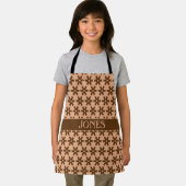 Patches Crème Bruin Minimaal Patroon Schort (Insitu)