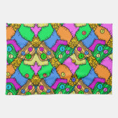 Patches en Buttonnen Halloween Theedoek (Horizontaal)