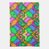 Patches en Buttonnen Halloween Theedoek (Verticaal)